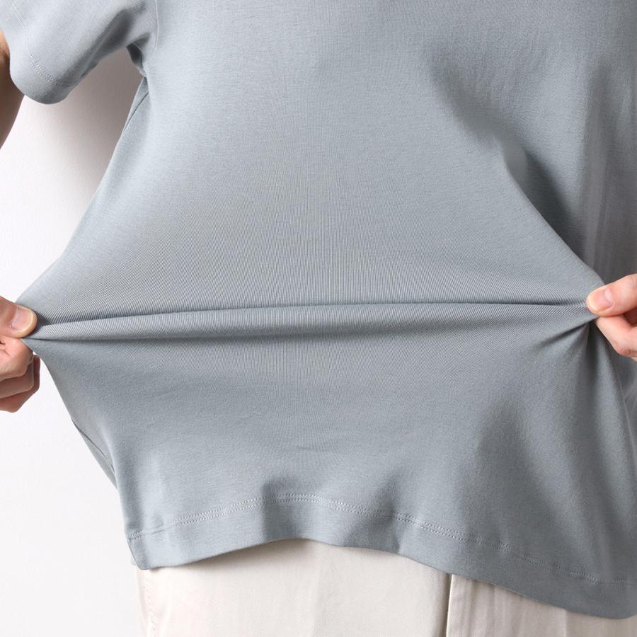 LIFiLL（リフィル） ソフトストレッチ ショートスリーブTシャツ / 半袖 メンズ 無地 日本製 スーピマコットン フライス 伸縮 | LIFiLL | 12