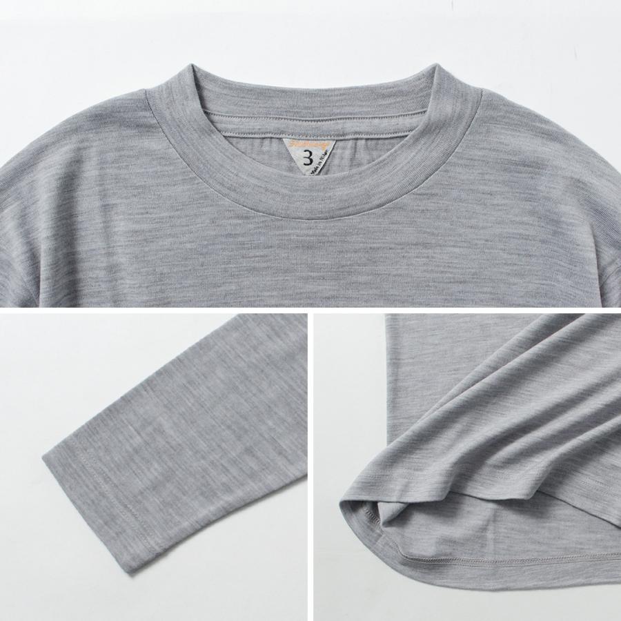 FILMELANGE（フィルメランジェ） ウッズ ニュージーランドメリノウール天竺 ロングスリーブTシャツ / メンズ 長袖 ロンT ウール | FilMelange | 17