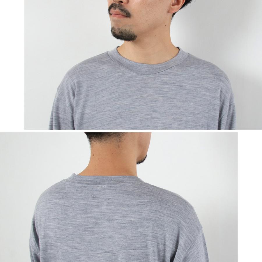 FILMELANGE（フィルメランジェ） ウッズ ニュージーランドメリノウール天竺 ロングスリーブTシャツ / メンズ 長袖 ロンT ウール | FilMelange | 10