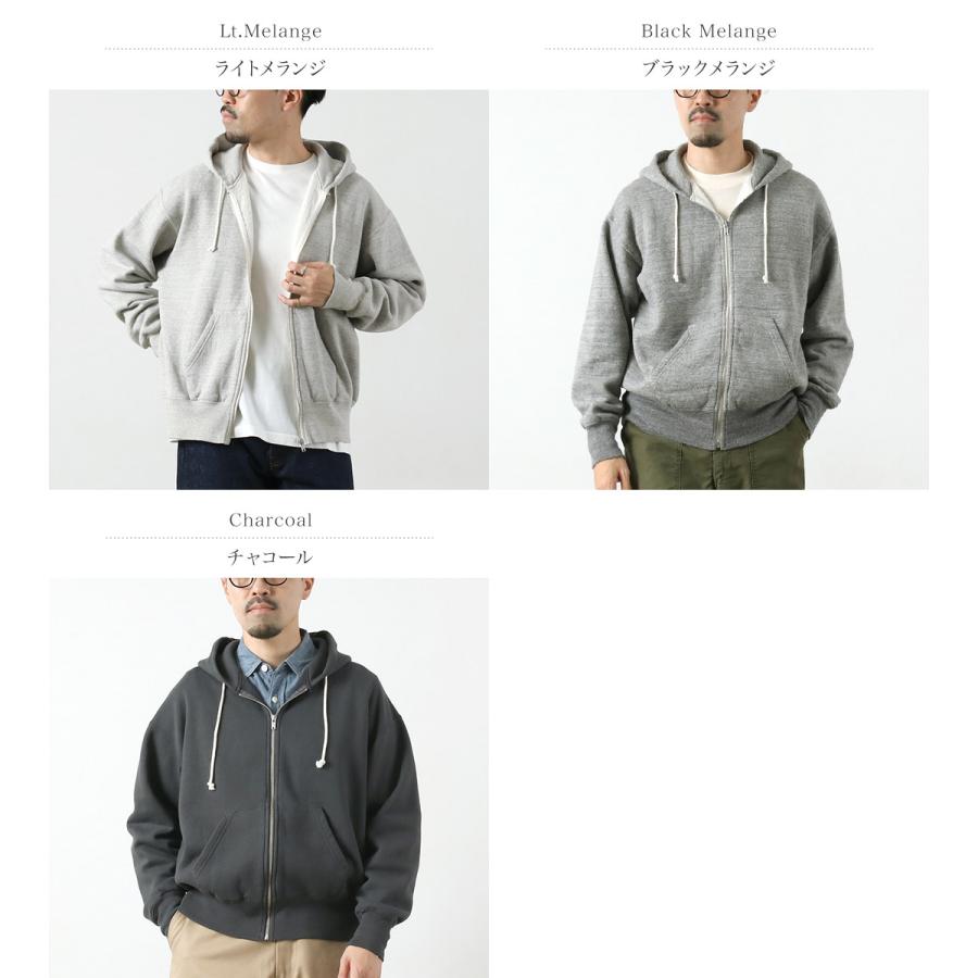 FILMELANGE（フィルメランジェ） シェリフ カンピオーネ裏毛 ジップアップパーカー / メンズ フード ジッパー 裏起毛 日本製 | FilMelange | 04