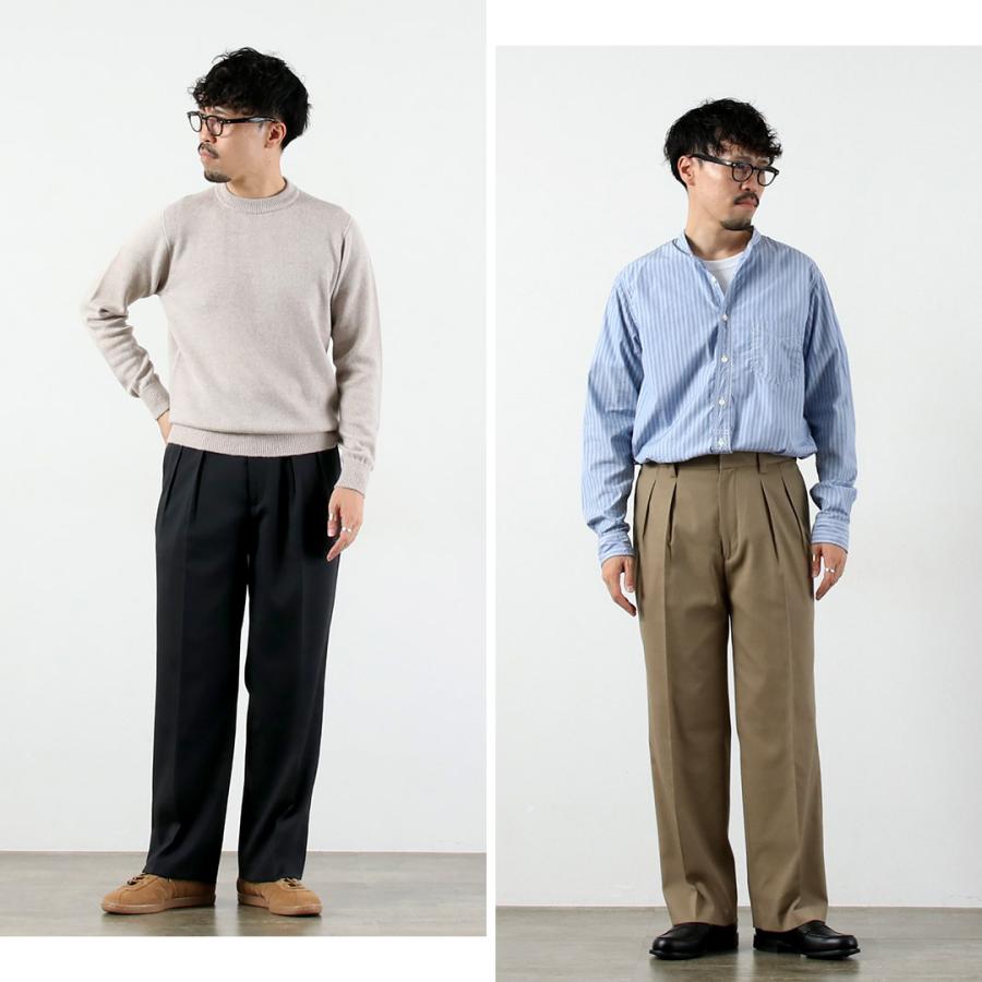 FANTASTICDAYS（ファンタスティックデイズ） ポリエステルウールツイル ワイド2プリーツスラックス / ボトムス 秋冬 メンズ | Fantastic Days | 15