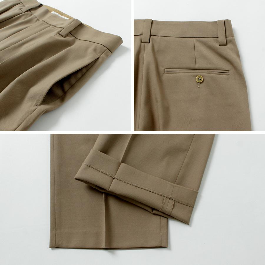 FANTASTICDAYS（ファンタスティックデイズ） ポリエステルウールツイル ワイド2プリーツスラックス / ボトムス 秋冬 メンズ | Fantastic Days | 17