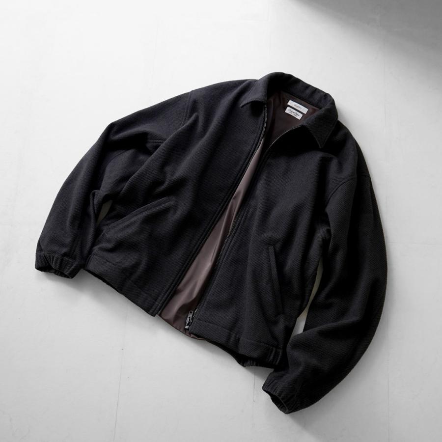 FUJITO（フジト） リサイクルウールツイル ジップアップブルゾン