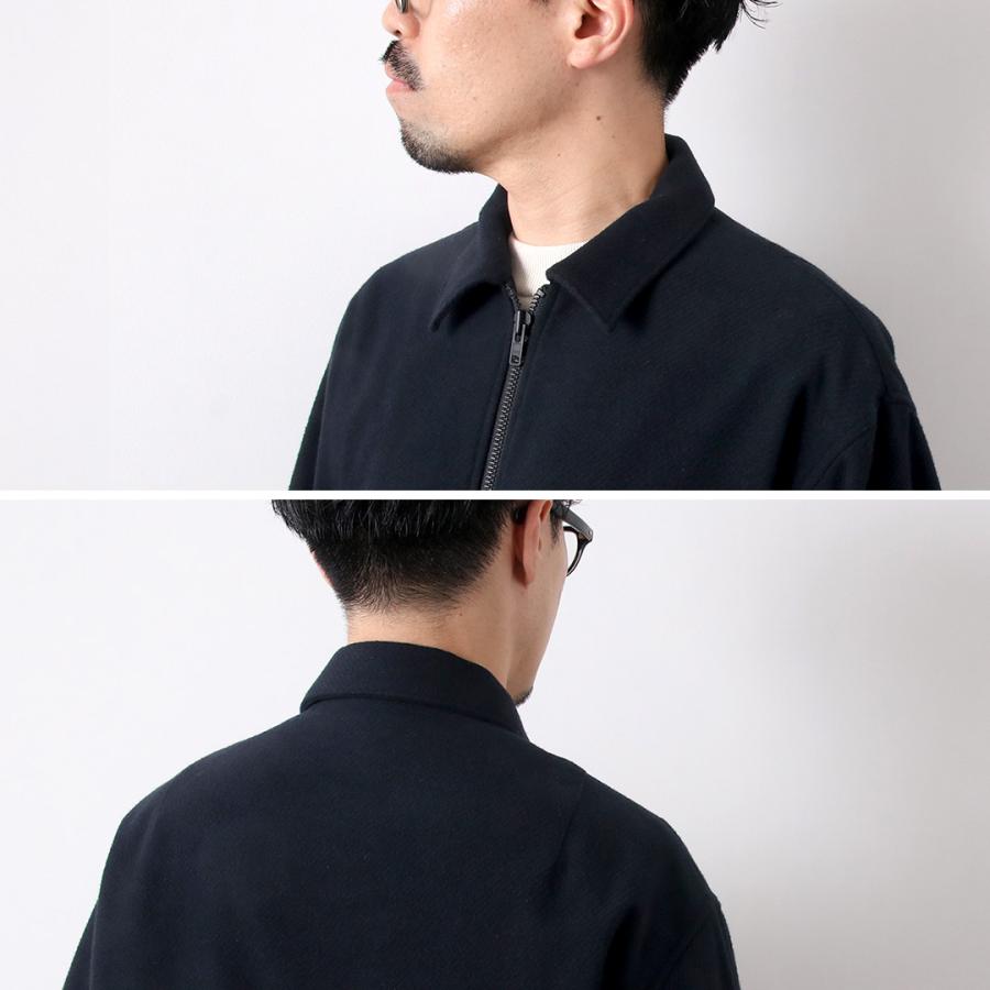 FUJITO（フジト） リサイクルウールツイル ジップアップブルゾン