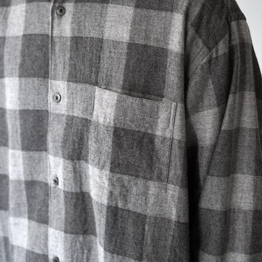 FUJITO（フジト） コットン ヤク ブロックチェック ビッグサイズシャツ / メンズ レギュラーカラー 柄シャツ オーバーサイズ | FUJITO | 12