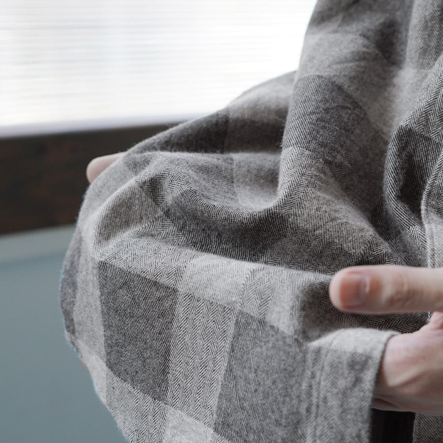 FUJITO（フジト） コットン ヤク ブロックチェック ビッグサイズシャツ / メンズ レギュラーカラー 柄シャツ オーバーサイズ | FUJITO | 08