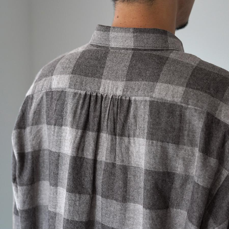 FUJITO（フジト） コットン ヤク ブロックチェック ビッグサイズシャツ / メンズ レギュラーカラー 柄シャツ オーバーサイズ | FUJITO | 10