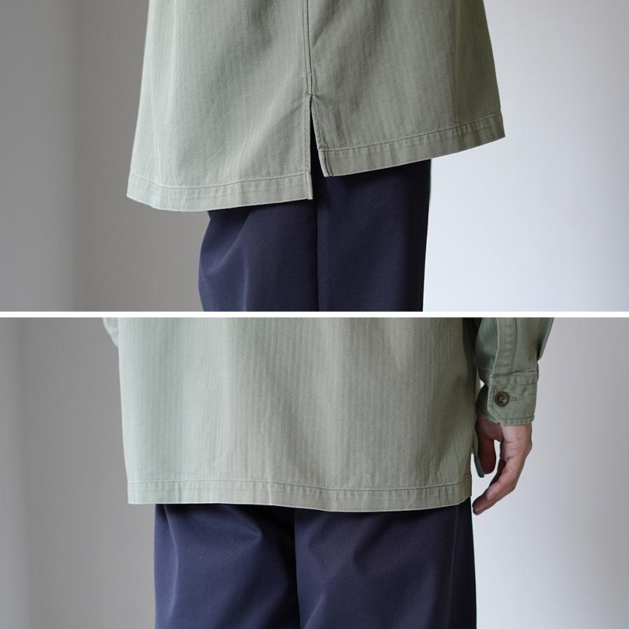 FUJITO（フジト） ヘリンボーンツイル アーミーシャツ / メンズ シャツ 長袖 ミリタリーシャツ 日本製 コットン シャツジャケット ARMY Shirt | FUJITO | 12