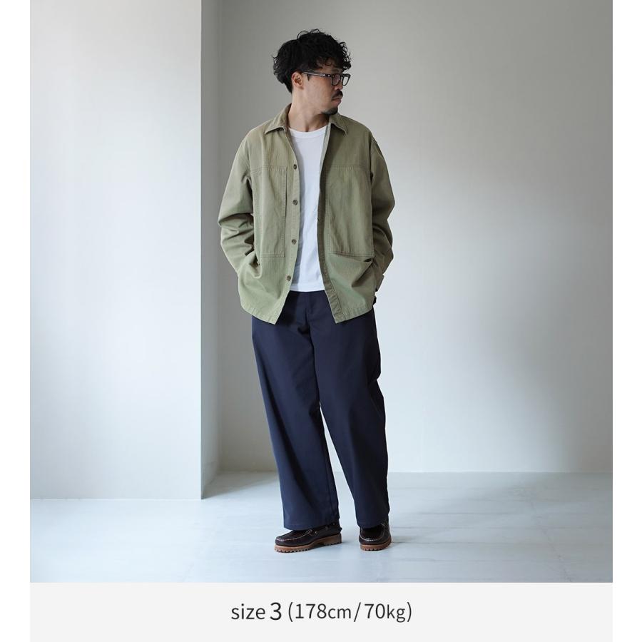 FUJITO（フジト） ヘリンボーンツイル アーミーシャツ / メンズ シャツ 長袖 ミリタリーシャツ 日本製 コットン シャツジャケット ARMY Shirt | FUJITO | 05