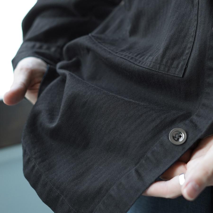 FUJITO（フジト） ヘリンボーンツイル アーミーシャツ / メンズ シャツ 長袖 ミリタリーシャツ 日本製 コットン シャツジャケット ARMY Shirt | FUJITO | 08