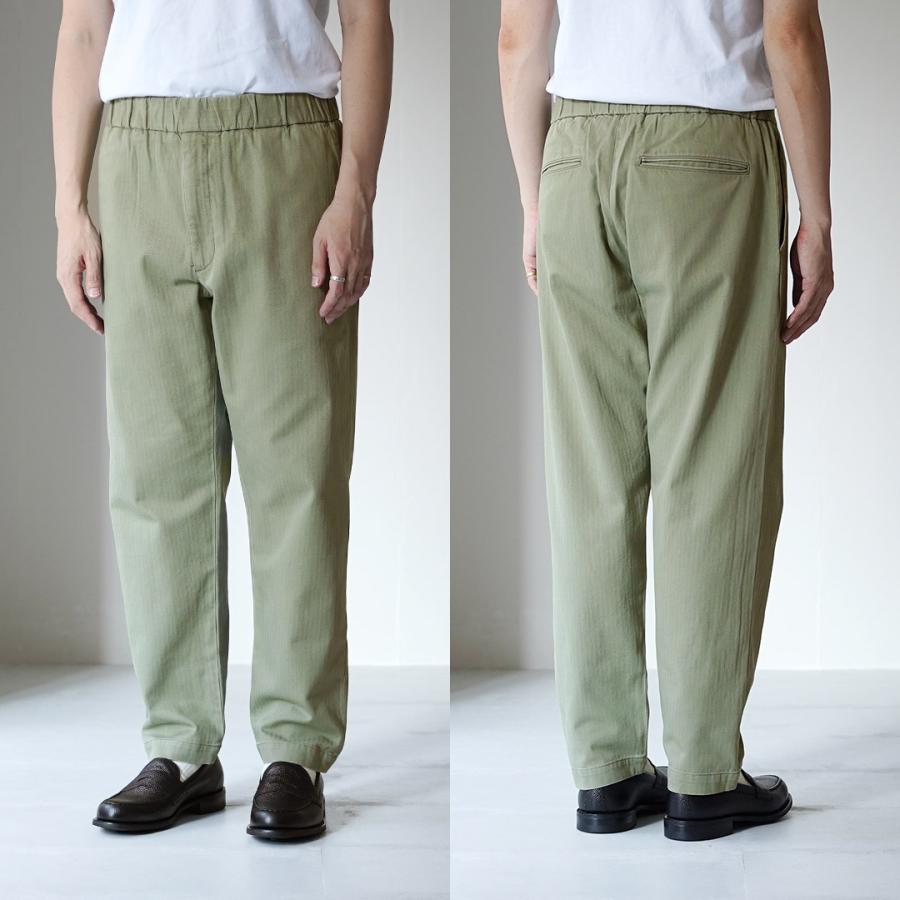 FUJITO（フジト） ヘリンボーンツイル イージーパンツ / テーパード メンズ ボトムス ウエストゴム 日本製 Easy Pants | FUJITO | 11