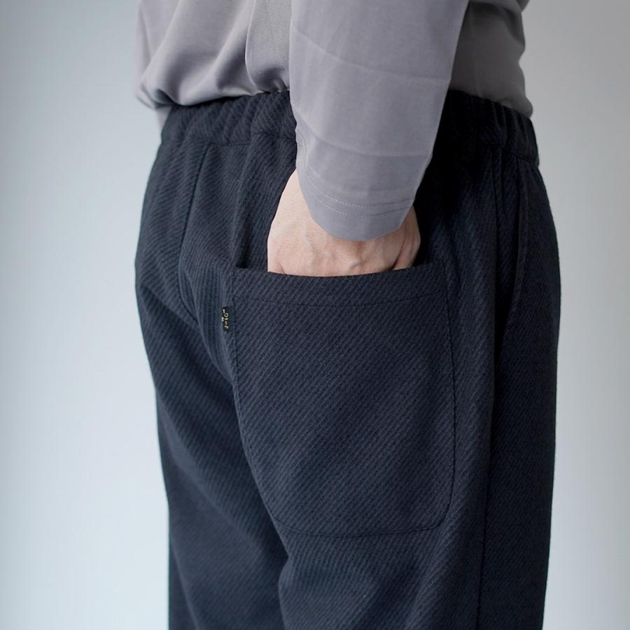 FUJITO（フジト） リサイクルウールツイル ナウン ベルトレスパンツ / メンズ ボトムス イージーパンツ ウエストゴム 総ゴム | FUJITO | 12