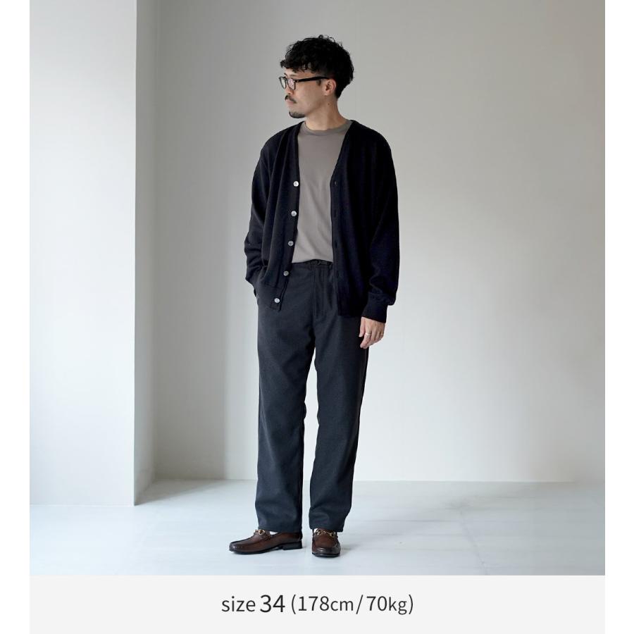 FUJITO（フジト） リサイクルウールツイル ナウン ベルトレスパンツ / メンズ ボトムス イージーパンツ ウエストゴム 総ゴム | FUJITO | 05