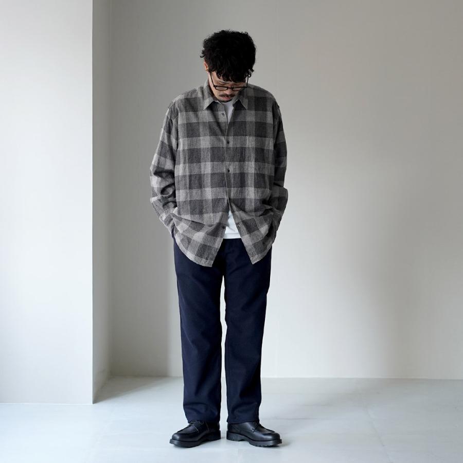 FUJITO（フジト） リサイクルウールツイル ナウン ベルトレスパンツ / メンズ ボトムス イージーパンツ ウエストゴム 総ゴム | FUJITO | 06