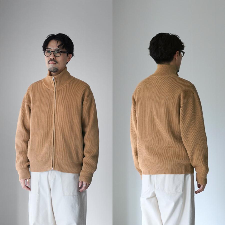 UNDYED（アンダイド） あぜ編み ドライバーズニット オーガニックコットン / メンズ 長袖 ハイネック | UNDYED | 15
