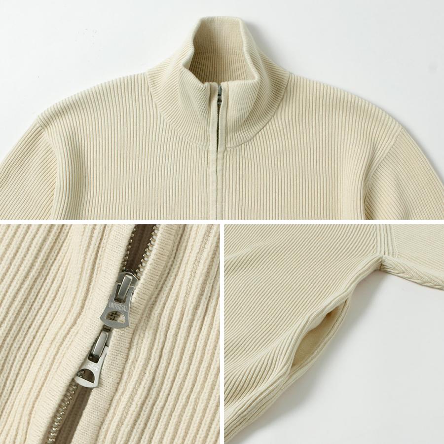 UNDYED（アンダイド） あぜ編み ドライバーズニット オーガニックコットン / メンズ 長袖 ハイネック | UNDYED | 16