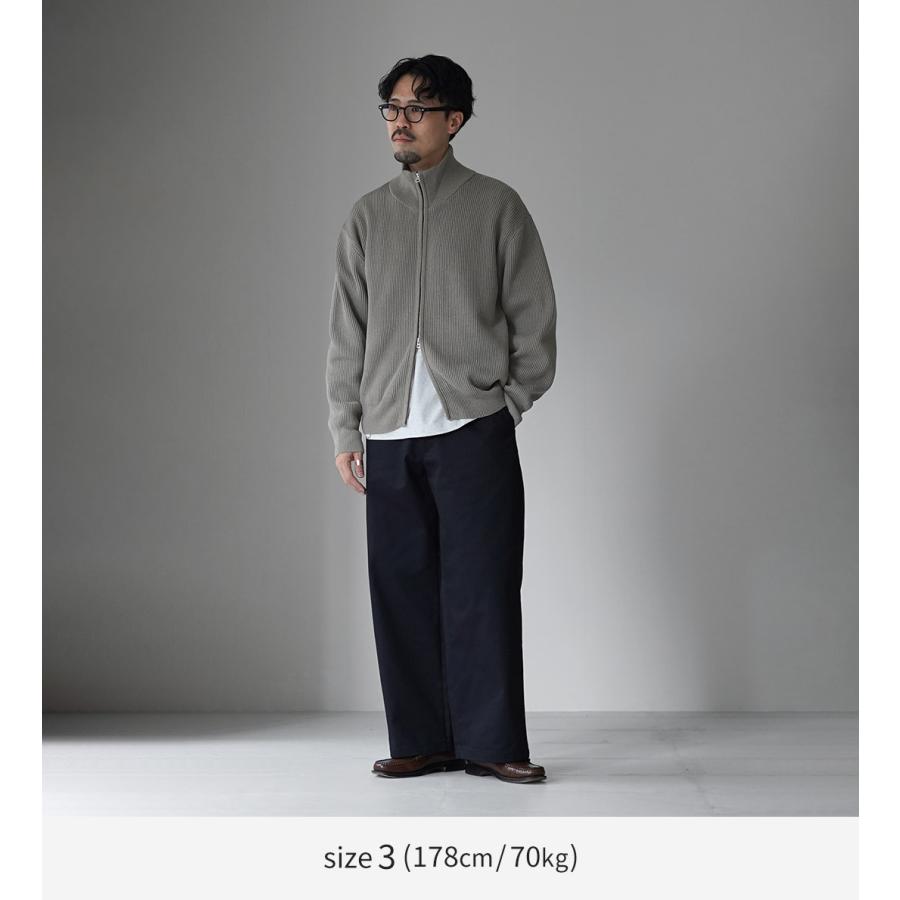 UNDYED（アンダイド） あぜ編み ドライバーズニット オーガニックコットン / メンズ 長袖 ハイネック | UNDYED | 06