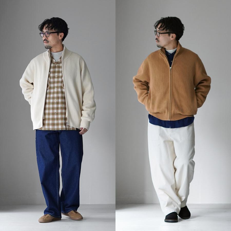 UNDYED（アンダイド） あぜ編み ドライバーズニット オーガニックコットン / メンズ 長袖 ハイネック | UNDYED | 07