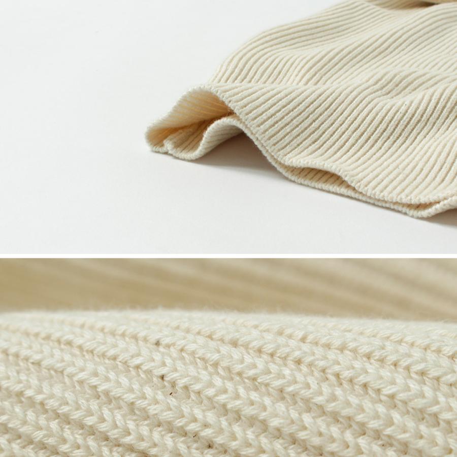 UNDYED（アンダイド） あぜ編み ドライバーズニット オーガニックコットン / メンズ 長袖 ハイネック | UNDYED | 08