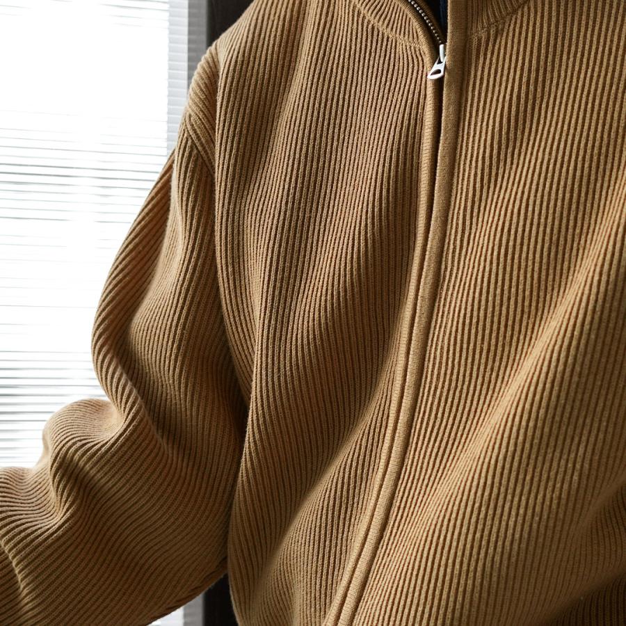 UNDYED（アンダイド） あぜ編み ドライバーズニット オーガニックコットン / メンズ 長袖 ハイネック | UNDYED | 09