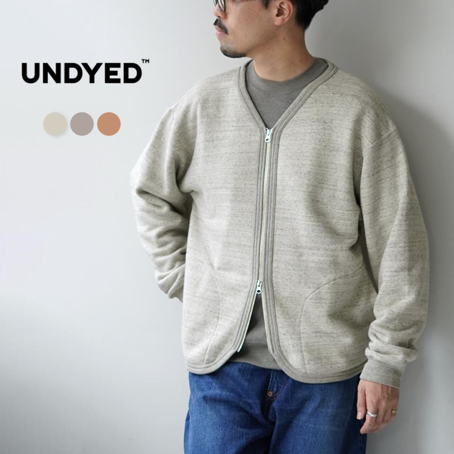 UNDYED（アンダイド）スウェット ジップカーディガン オーガニックコットン / メンズ 長袖 日本製 カットソー | UNDYED