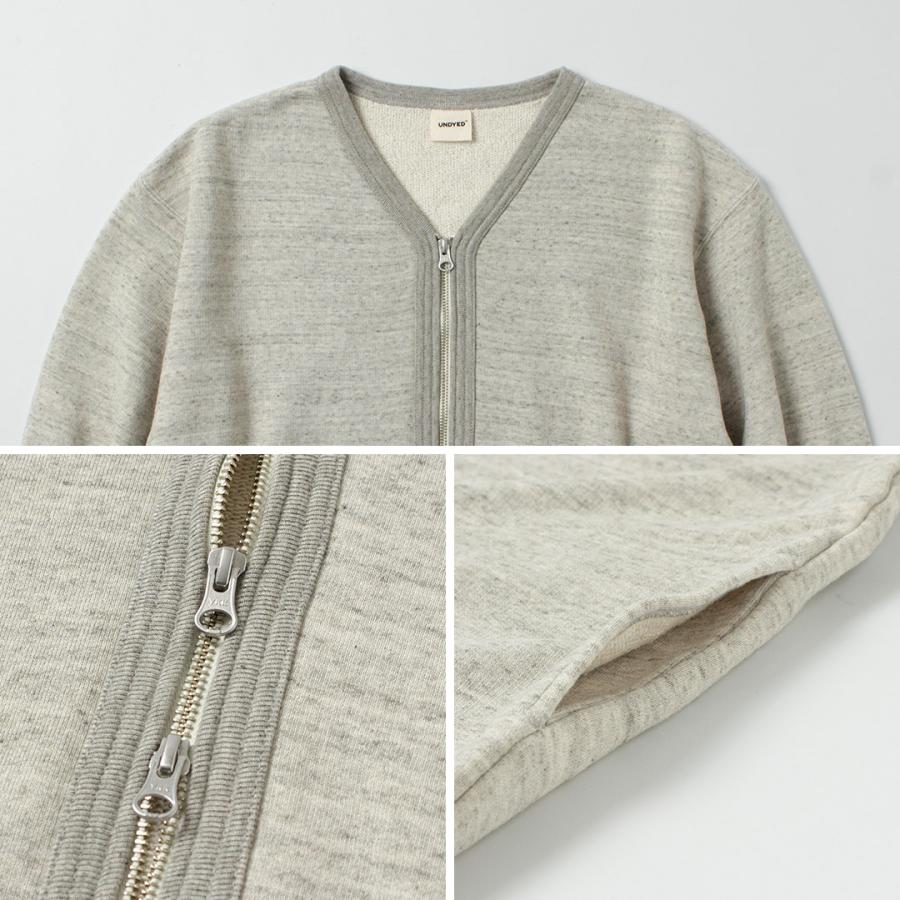 UNDYED（アンダイド）スウェット ジップカーディガン オーガニックコットン / メンズ 長袖 日本製 カットソー | UNDYED | 15