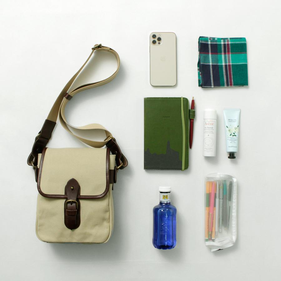 GRIPS × ROCOCO（グリップス × ロココ） 別注 パラフィン サッチェルバッグ S / 帆布 本革 ショルダーバッグ 撥水 | grips | 13