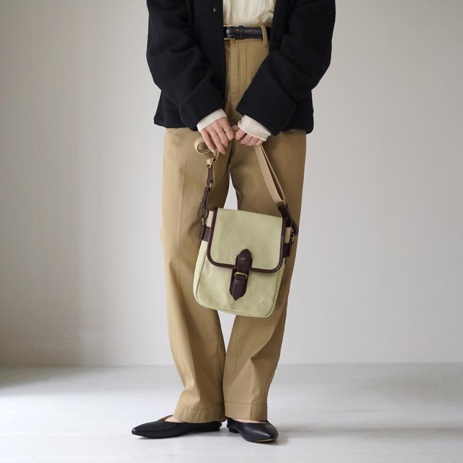 GRIPS × ROCOCO（グリップス × ロココ） 別注 パラフィン サッチェルバッグ S / 帆布 本革 ショルダーバッグ 撥水 | grips | 15