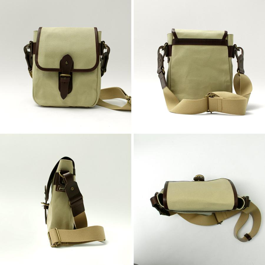 GRIPS × ROCOCO（グリップス × ロココ） 別注 パラフィン サッチェルバッグ S / 帆布 本革 ショルダーバッグ 撥水 | grips | 17