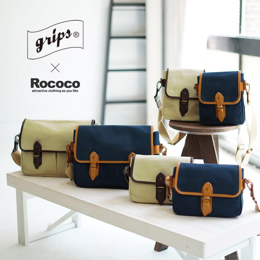 GRIPS × ROCOCO（グリップス × ロココ） 別注 パラフィン サッチェルバッグ S / 帆布 本革 ショルダーバッグ 撥水 | grips | 07