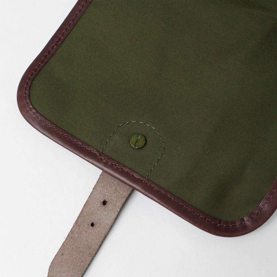 GRIPS × ROCOCO（グリップス × ロココ） 別注 パラフィン サッチェルバッグ S / 帆布 本革 ショルダーバッグ 撥水 | grips | 11