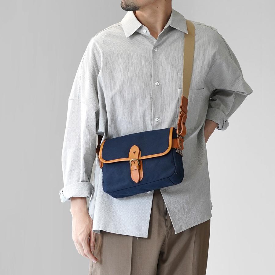 GRIPS × ROCOCO（グリップス × ロココ） 別注 パラフィン サッチェルバッグ M / 帆布 本革 ショルダーバッグ 撥水 | grips | 05