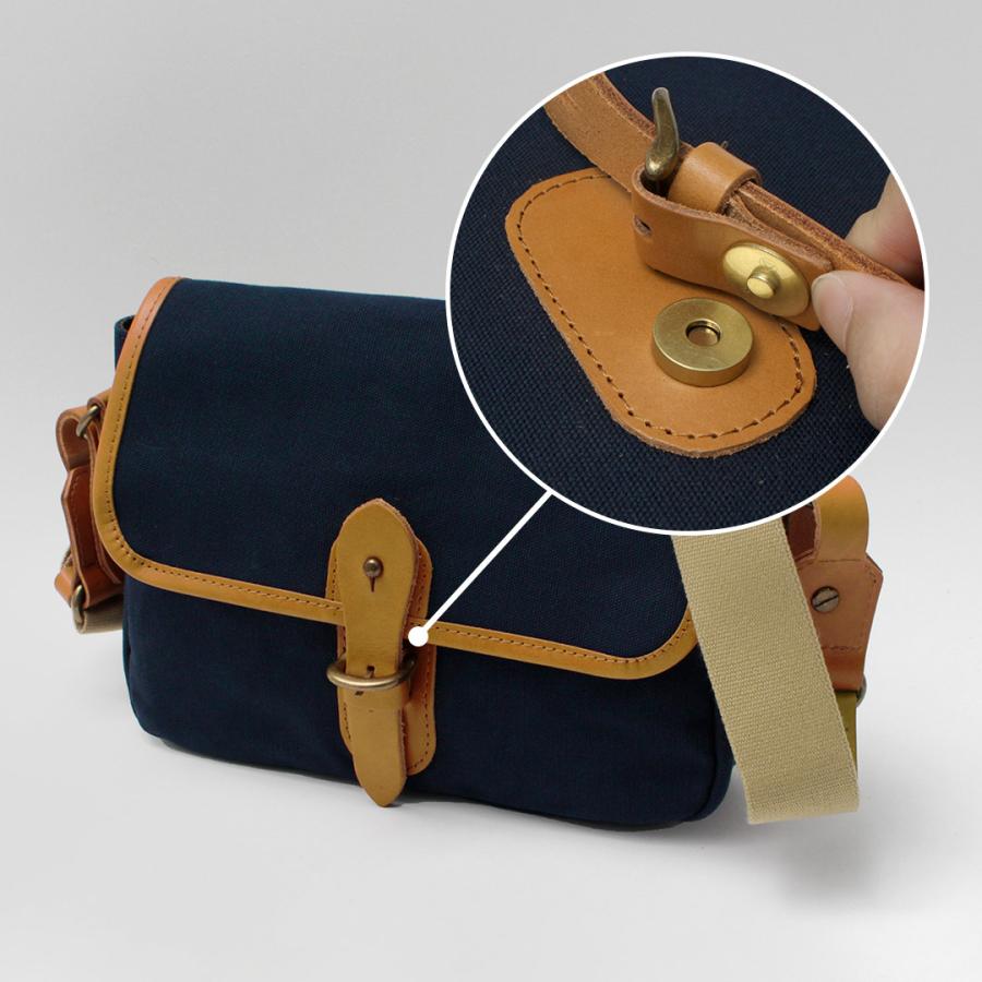 GRIPS × ROCOCO（グリップス × ロココ） 別注 パラフィン サッチェルバッグ M / 帆布 本革 ショルダーバッグ 撥水 | grips | 10