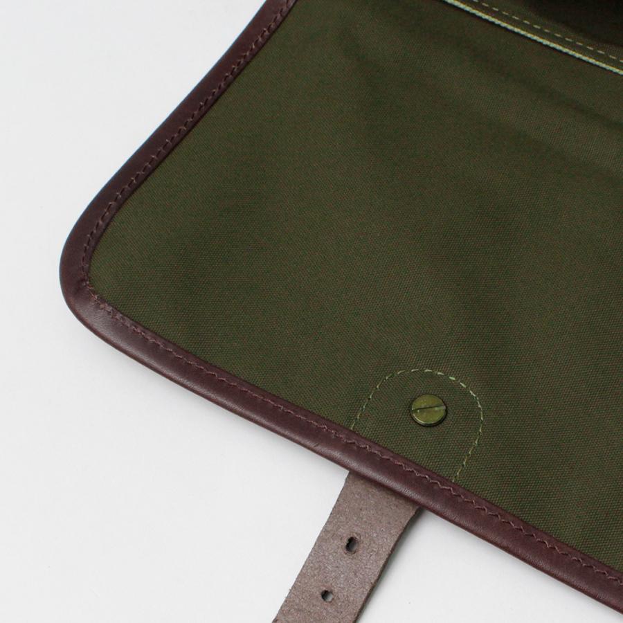 GRIPS × ROCOCO（グリップス × ロココ） 別注 パラフィン サッチェルバッグ M / 帆布 本革 ショルダーバッグ 撥水 | grips | 11