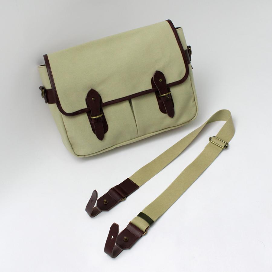 GRIPS × ROCOCO（グリップス × ロココ） 別注 パラフィン サッチェルバッグ L / 帆布 本革 ショルダーバッグ A4サイズ 撥水 | grips | 12