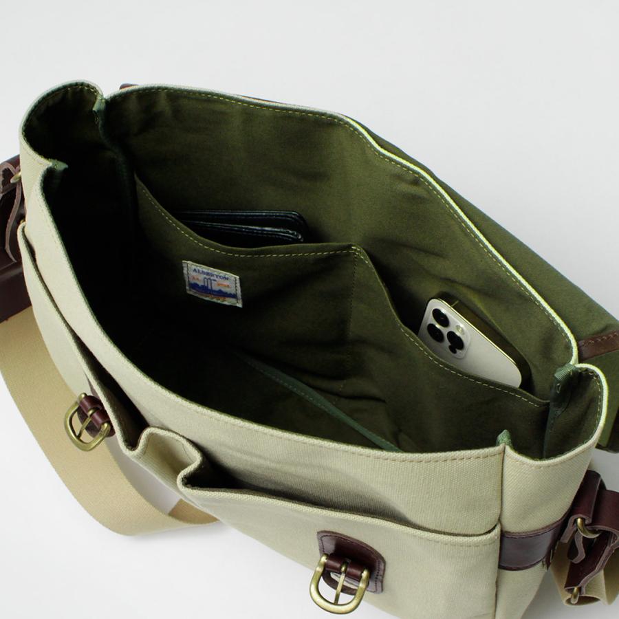 GRIPS × ROCOCO（グリップス × ロココ） 別注 パラフィン サッチェルバッグ L / 帆布 本革 ショルダーバッグ A4サイズ 撥水 | grips | 14