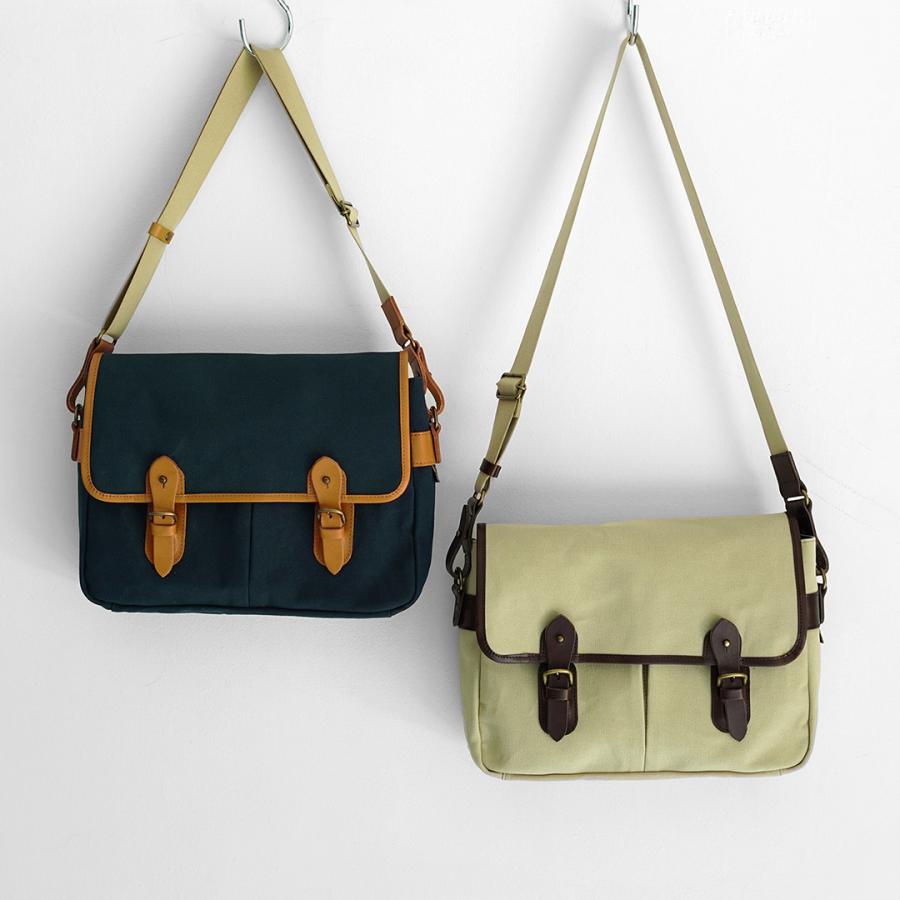 GRIPS × ROCOCO（グリップス × ロココ） 別注 パラフィン サッチェルバッグ L / 帆布 本革 ショルダーバッグ A4サイズ 撥水 | grips | 04