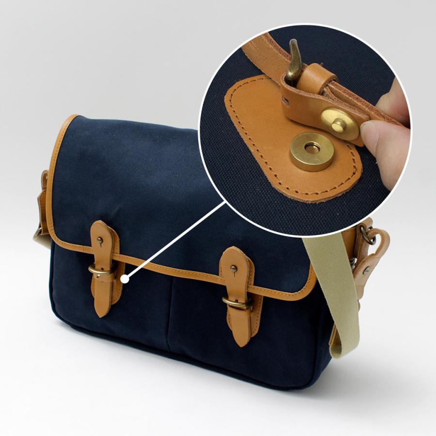 GRIPS × ROCOCO（グリップス × ロココ） 別注 パラフィン サッチェルバッグ L / 帆布 本革 ショルダーバッグ A4サイズ 撥水 | grips | 10