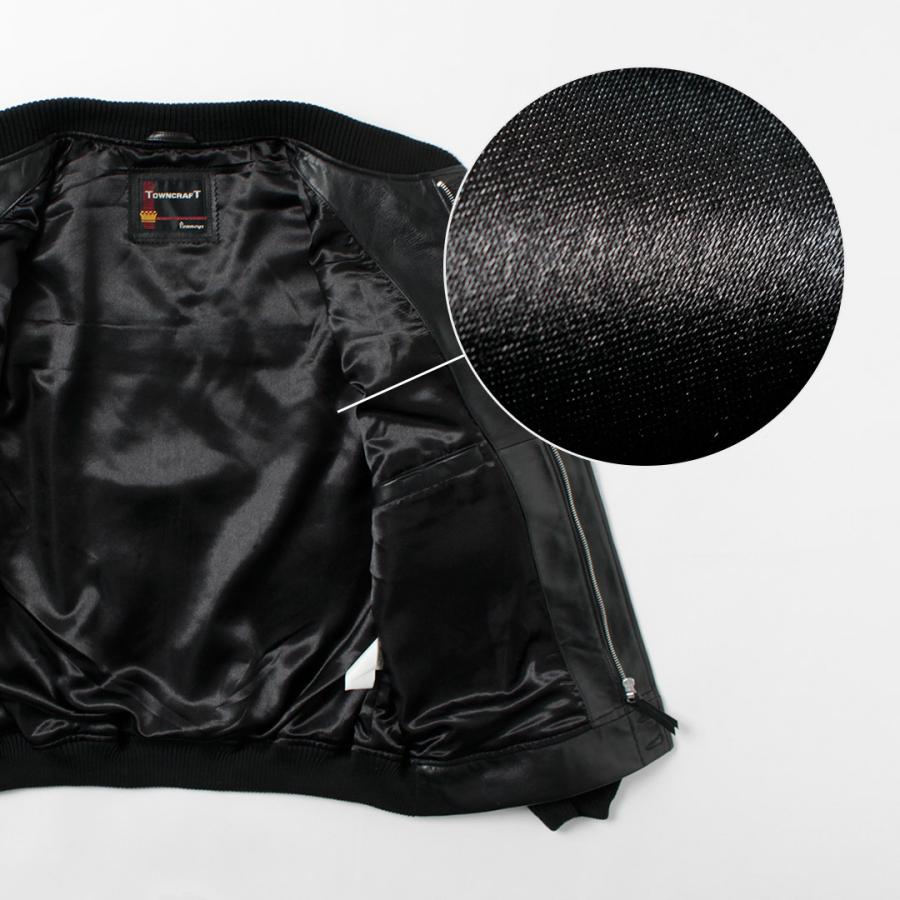 TOWNCRAFT（タウンクラフト） レザー ダービージャケット / メンズ ブルゾン 羊革 本革 シープスキン | TOWNCRAFT | 07