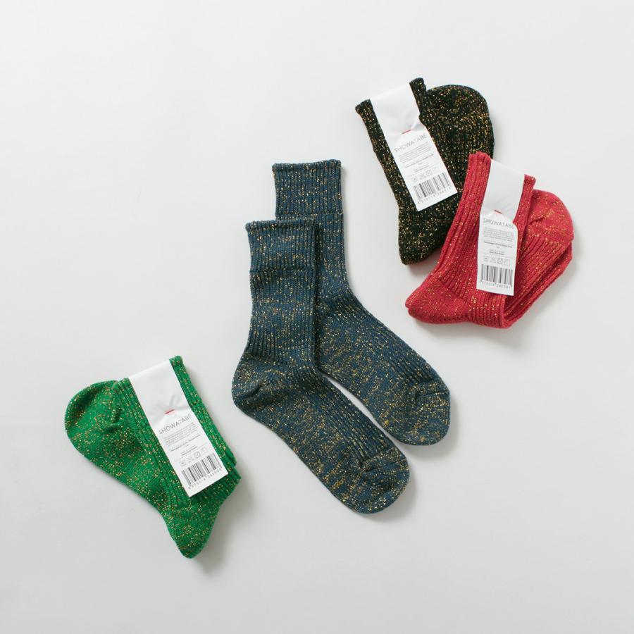 DECKA QUALITY SOCKS（デカ） ヘビーウエイト グリッター リブソックス / メンズ 靴下 日本製 SHOWATABE | decka Quality socks | 12