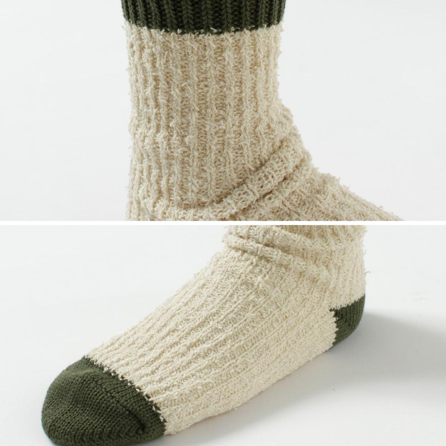 DECKA QUALITY SOCKS（デカ） テクスチャード マルチカラーコットン ソックス / 靴下 メンズ SHOWATABE | decka Quality socks | 09