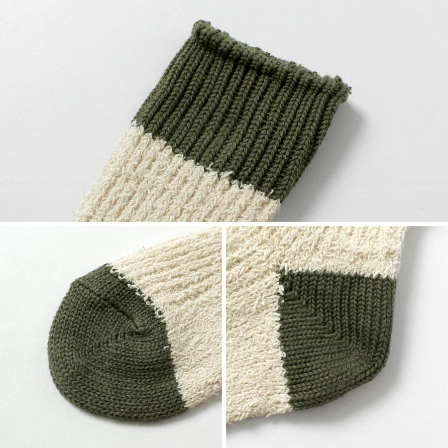 DECKA QUALITY SOCKS（デカ） テクスチャード マルチカラーコットン ソックス / 靴下 メンズ SHOWATABE | decka Quality socks | 10