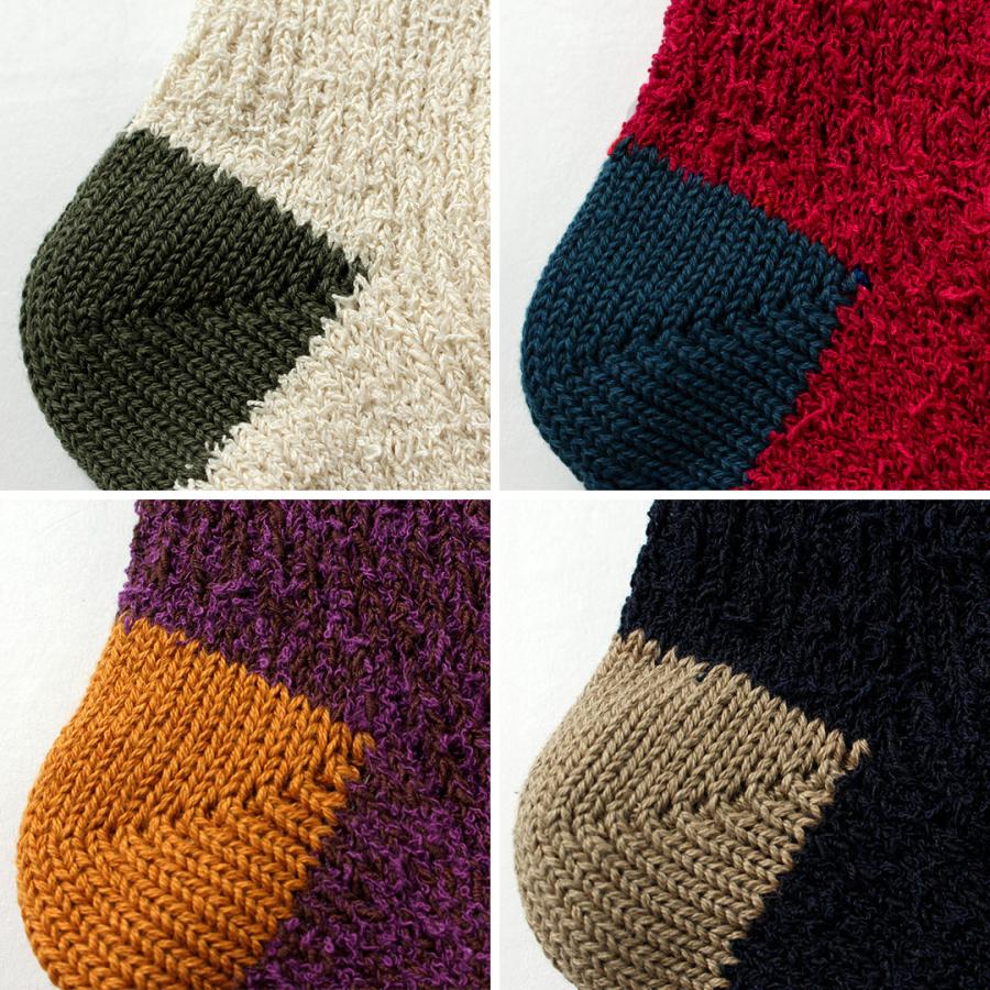 DECKA QUALITY SOCKS（デカ） テクスチャード マルチカラーコットン ソックス / 靴下 メンズ SHOWATABE | decka Quality socks | 11