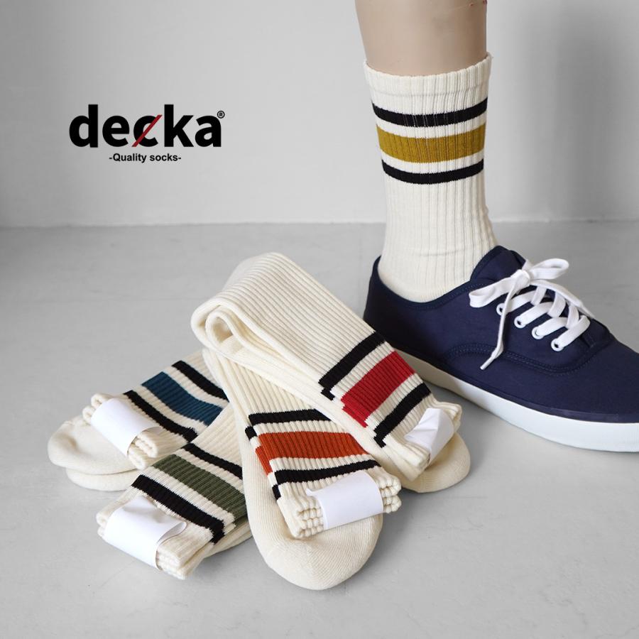 DECKA QUALITY SOCKS（デカ） 80s スケーターソックス / メンズ レディース ユニセックス 靴下 日本製 SHOWATABE | decka Quality socks