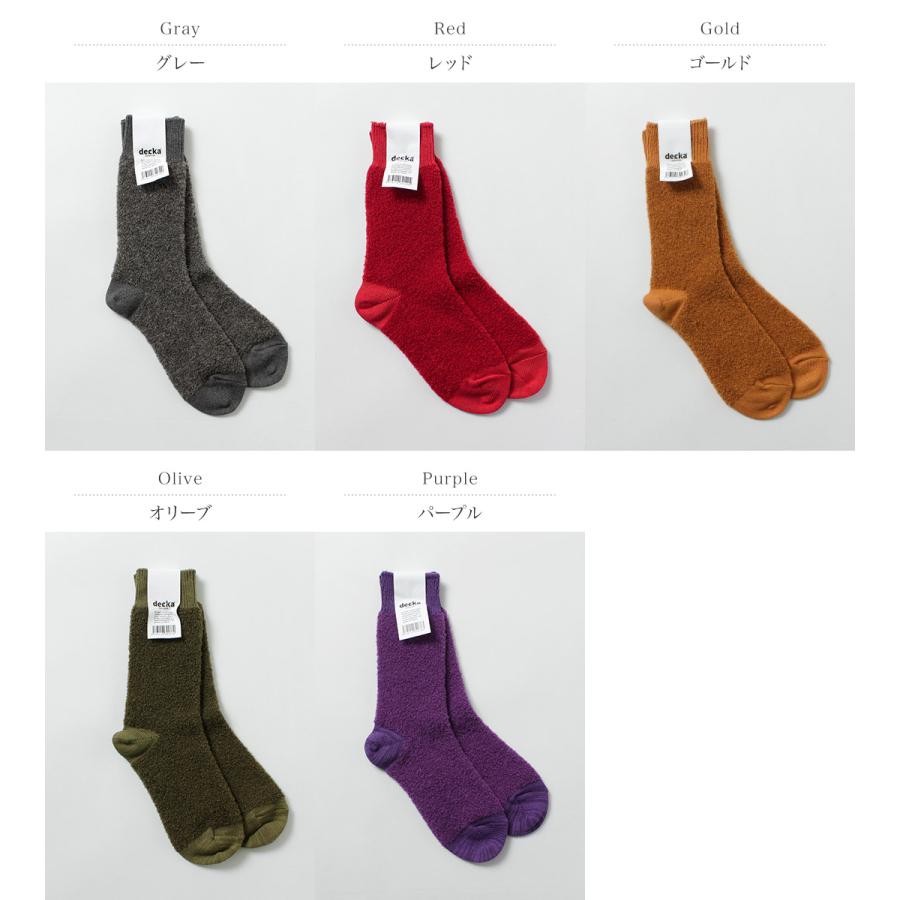 DECKA QUALITY SOCKS（デカ） ベビーアルパカ＆メリノウール ソックス / 靴下 メンズ SHOWATABE | decka Quality socks | 06