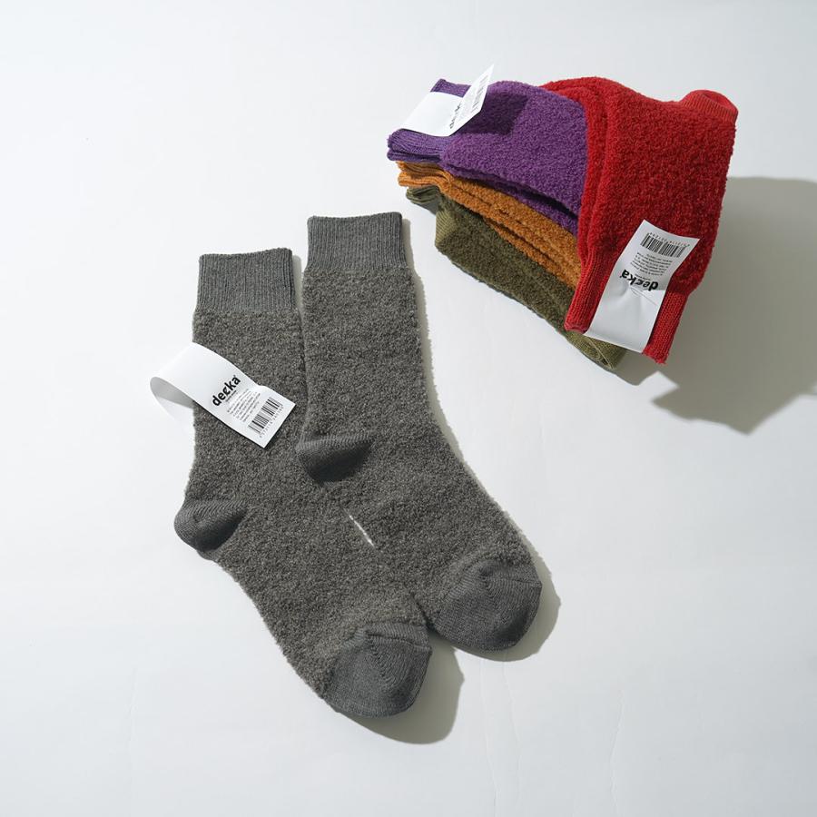 DECKA QUALITY SOCKS（デカ） ベビーアルパカ＆メリノウール ソックス / 靴下 メンズ SHOWATABE | decka Quality socks | 07