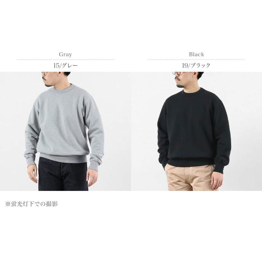 BARNS（バーンズ） 小寸 フレンチテリー クルースウェット / 無地 長袖 メンズ 裏毛 | BARNS OUTFITTERS | 03