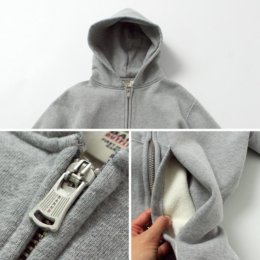 BARNS（バーンズ） 小寸 ジップパーカー / メンズ 長袖 裏起毛 COZUN ZIP PARKA | BARNS OUTFITTERS | 17