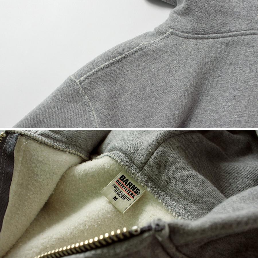 BARNS（バーンズ） 小寸 ジップパーカー / メンズ 長袖 裏起毛 COZUN ZIP PARKA | BARNS OUTFITTERS | 12