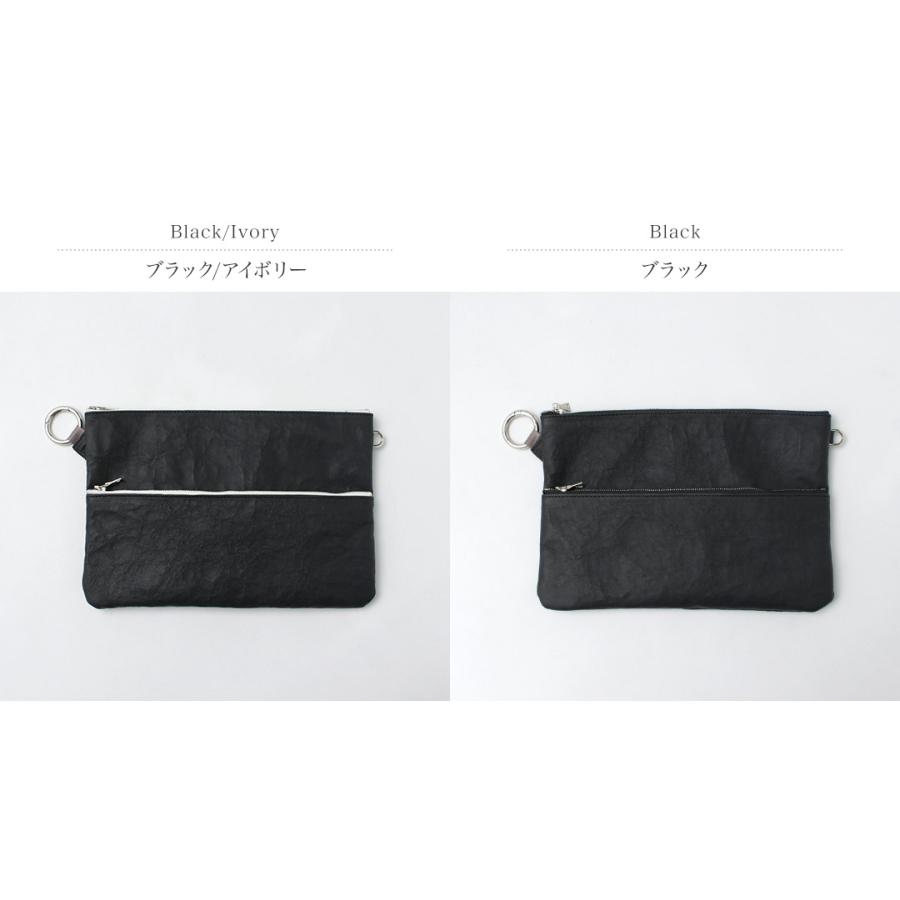 SENTI（センティ） ダイニーマレザー ダブルジップ ポーチ LL / メンズ バッグ 本革 Dyneema(R) Leather W ZIP POUCH LL | SENTI | 03